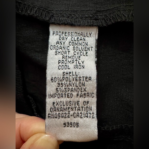 Jessica McClintock Sleeveless Black Ruffle Mini Dress - Size 4 - Picture 11 of 11